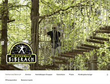 Tablet Screenshot of kletterwald-biberach.de